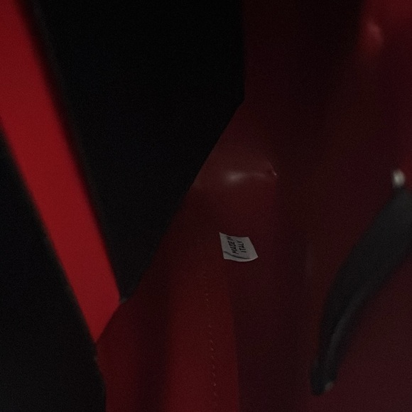 Mansur Gavriel Lady bag in black leather red interiorr Shoulder Bags